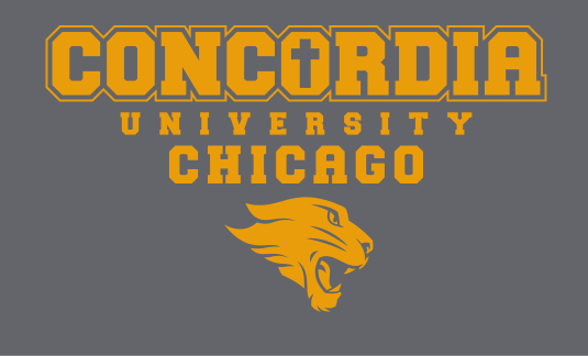 Concordia University Chicago & Cougar Head, gold and maroon variant, cell 96