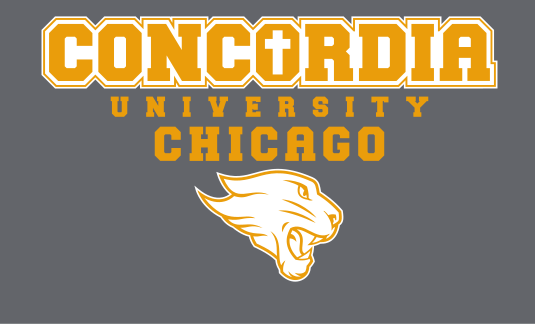 Concordia University Chicago & Cougar Head, gold and white variant, cell 98