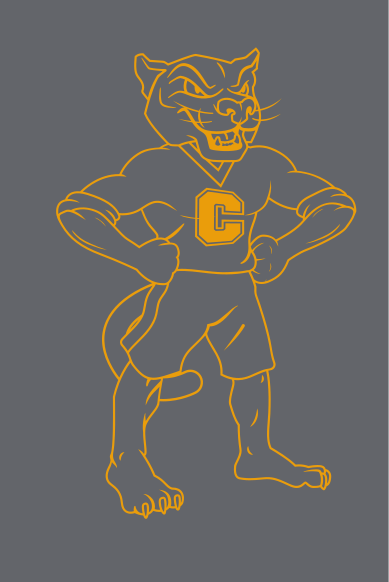 Charlie T., hands on hips, gold outline variant, cell 123