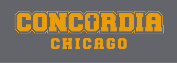Concordia Chicago wordmark, gold solid variant, cell 131