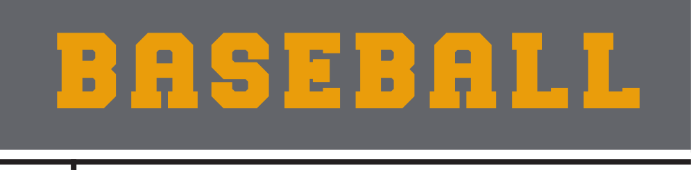 Baseball wordmark, gold solid variant, cell 150
