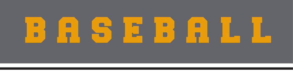 Baseball wordmark, gold solid variant, cell 151