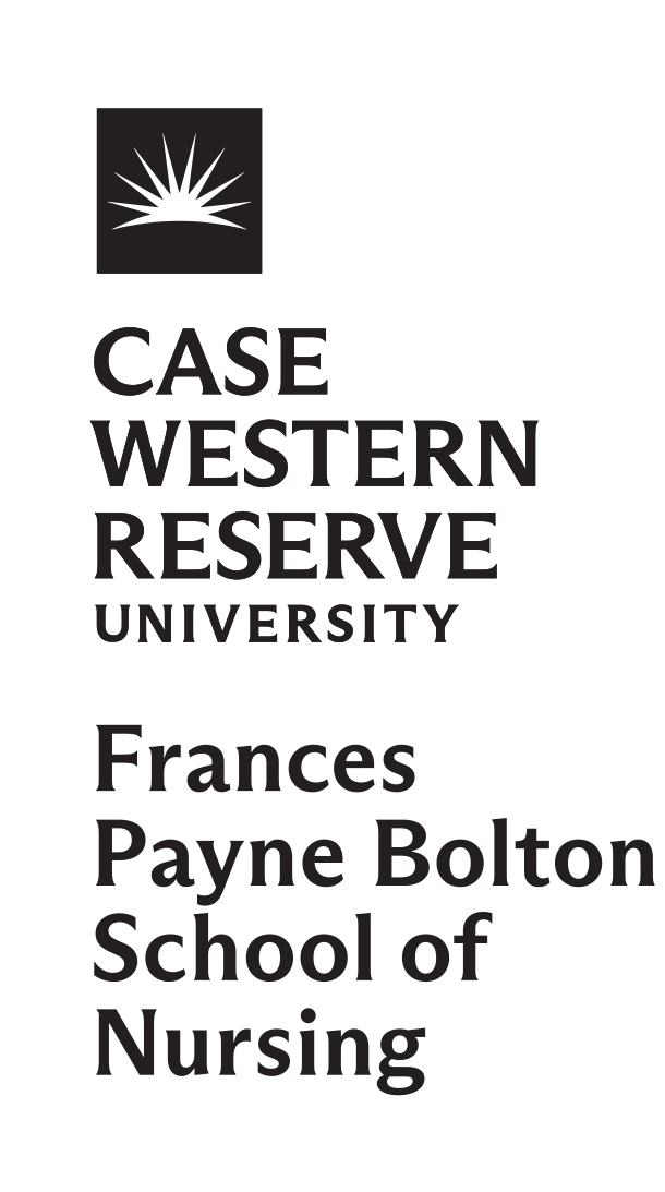 Case Western Reserve University Frances Payne Bolton School of Nursing logo, vertical black variant, cell 42