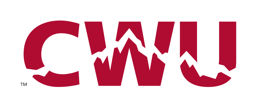 CWU wordmark, institutional primary, color variant, cell 17