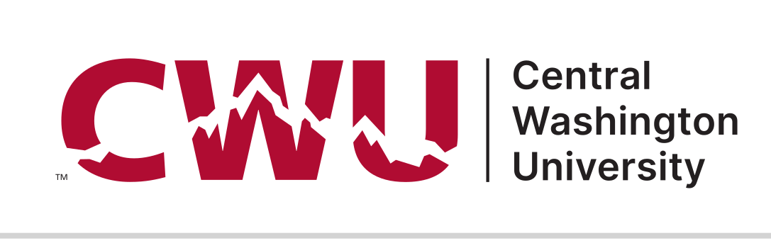 CWU institutional signature, horizontal, color variant, cell 21