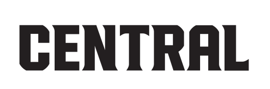 CENTRAL wordmark, black/white variant, cell 53