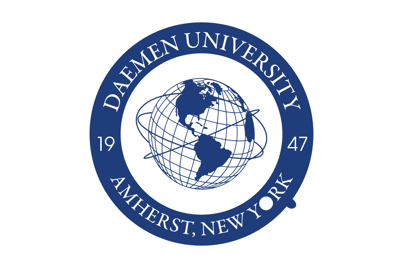 Daemen University seal, blue/gray variant, cell 13