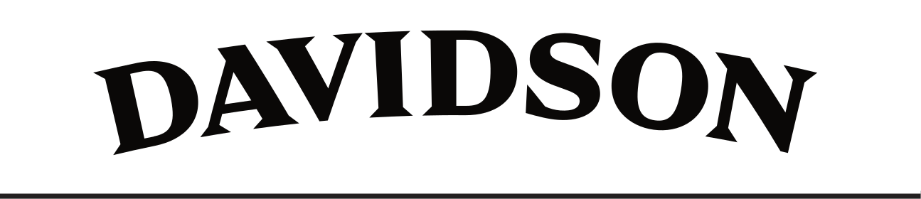 DAVIDSON wordmark, black on white variant, cell 33