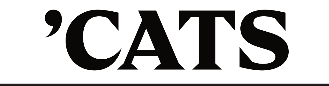 'CATS wordmark, black on white variant, cell 31
