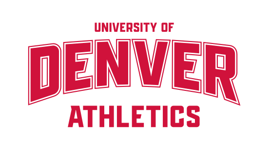 University of Denver Athletics wordmark, 1-color light background variant, cell 10