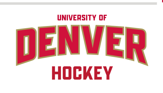 University of Denver Hockey wordmark, 2-color light background variant, cell 14