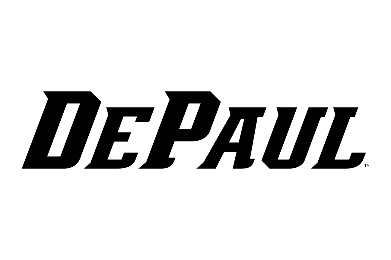DePaul wordmark, black variant, cell 8