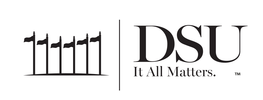 DSU It All Matters logo, black variant, cell 10