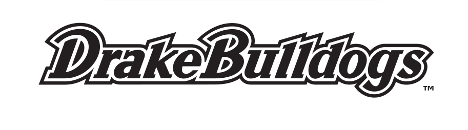 Drake Bulldogs script wordmark, black variant, cell 27