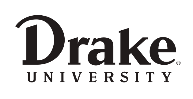 Drake University wordmark, black variant, cell 55
