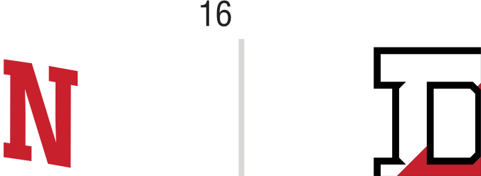Denison Golf Club lockup, red/white/black variant, cell 19