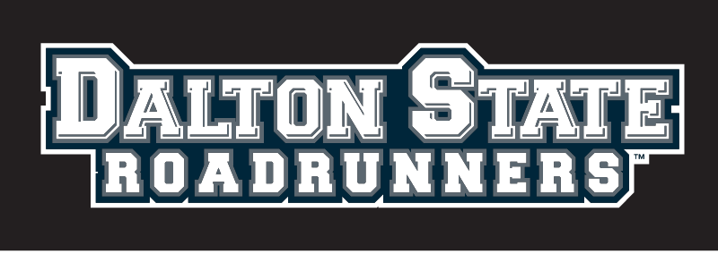 Dalton State Roadrunners wordmark, reverse on dark background variant, cell 12
