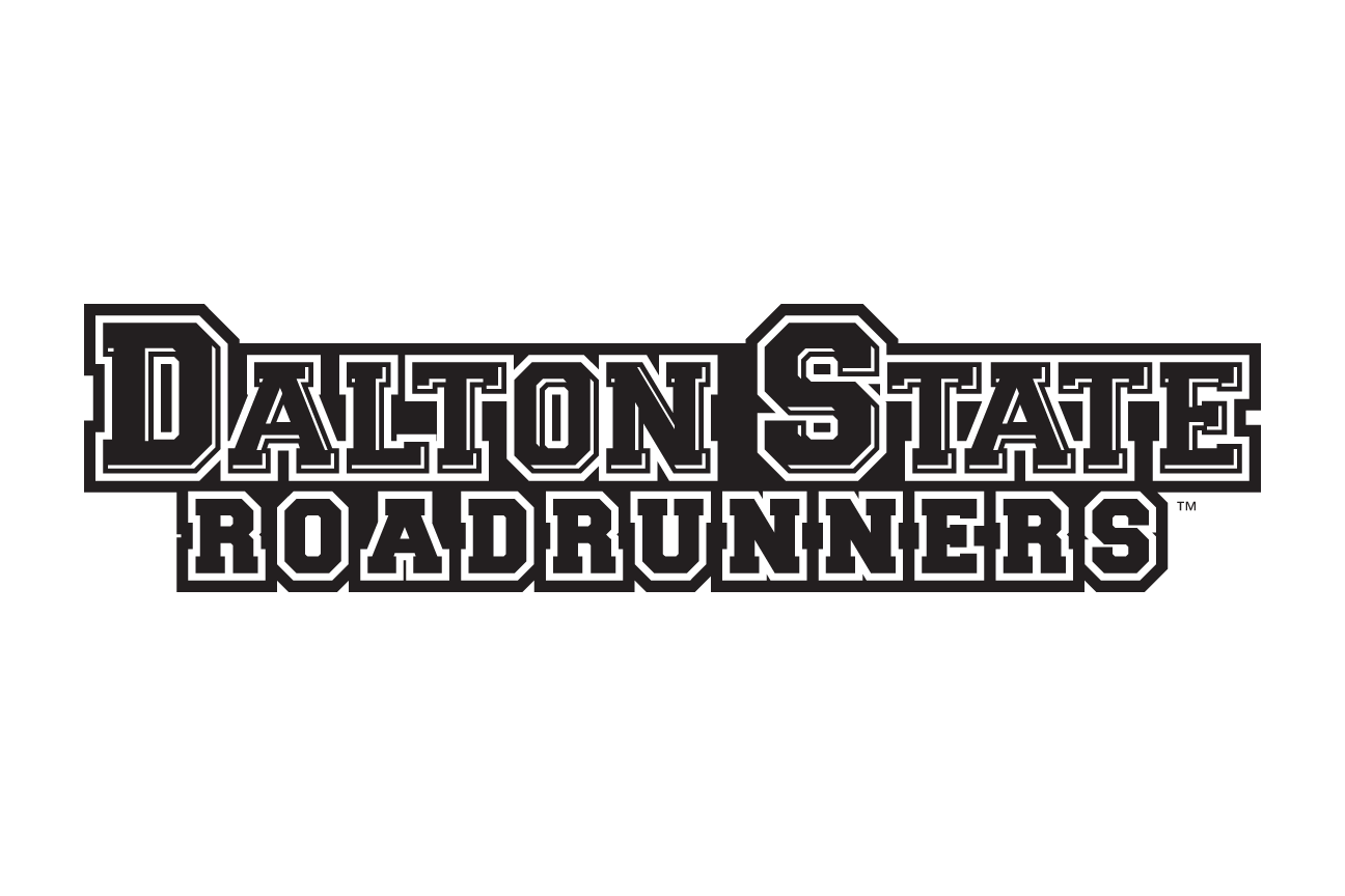 Dalton State Roadrunners wordmark, black and white variant, cell 15