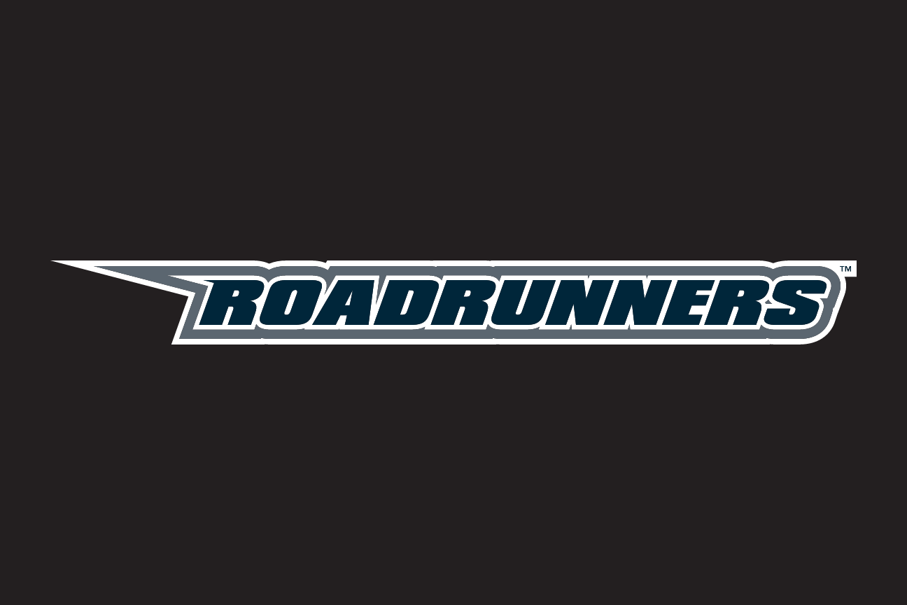 Roadrunners wordmark, reverse on dark background variant, cell 19