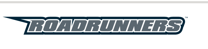 Roadrunners wordmark, black and white variant, cell 20