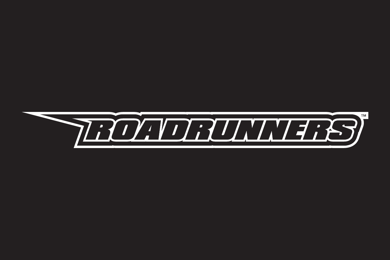 Roadrunners wordmark, reverse on dark background variant, cell 22