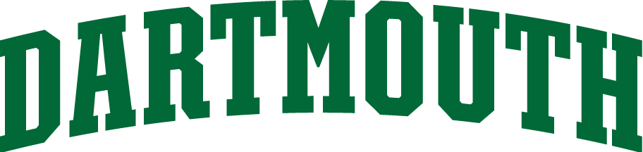 Dartmouth wordmark, arched, green variant, cell 202