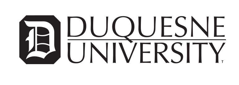Duquesne University institutional mark, black variant, cell 5