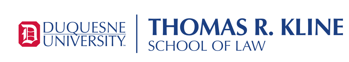 Duquesne University Thomas R. Kline School of Law, color horizontal variant, cell 31