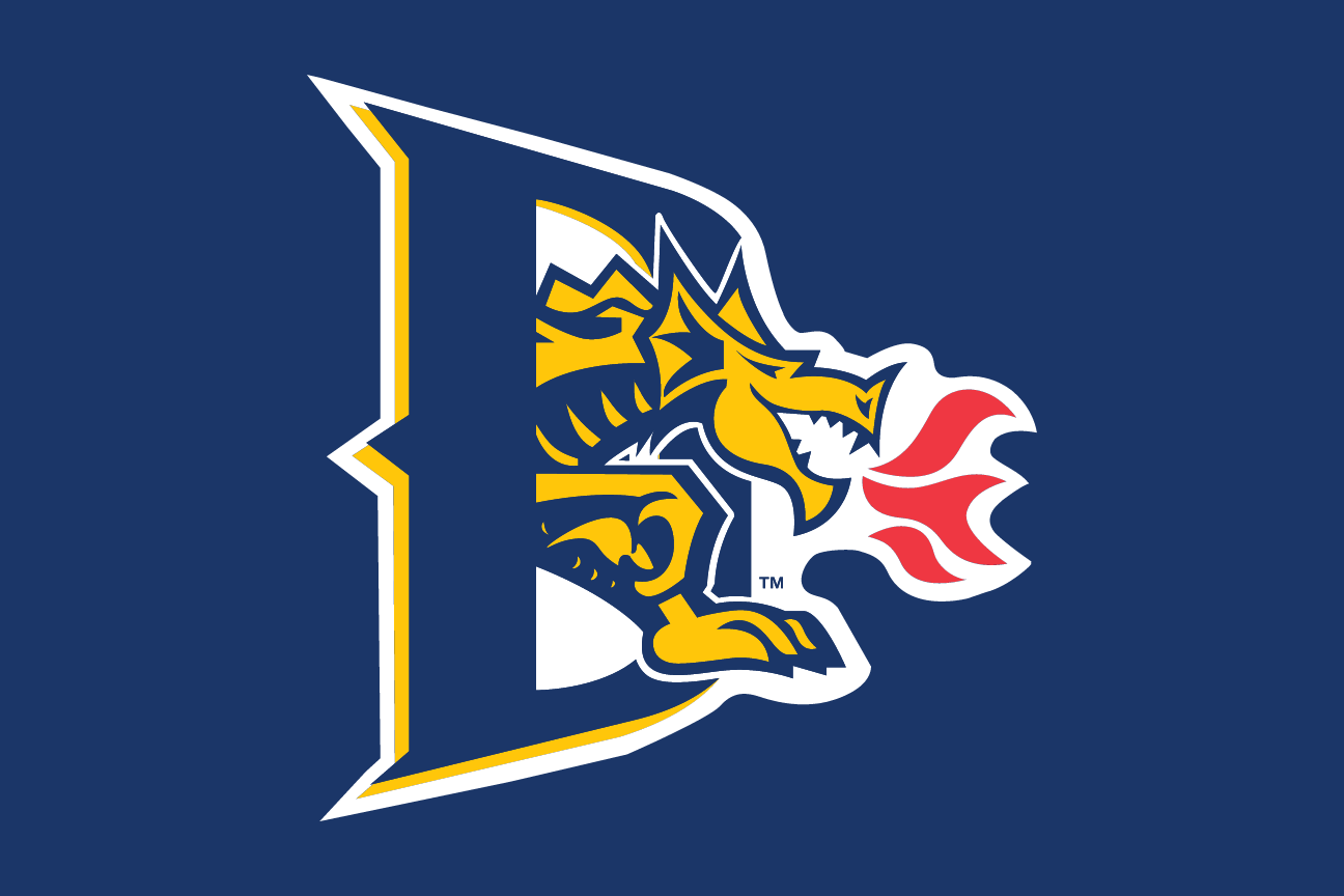 D dragon lettermark, full color on navy variant, cell 20