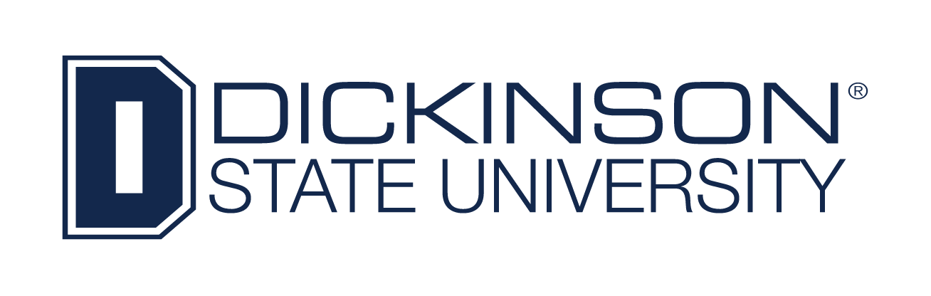 Dickinson State University logo, primary color variant, cell 3
