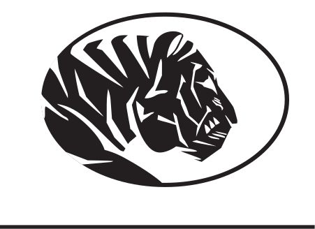 Tiger spirit head, black fill variant, cell 15