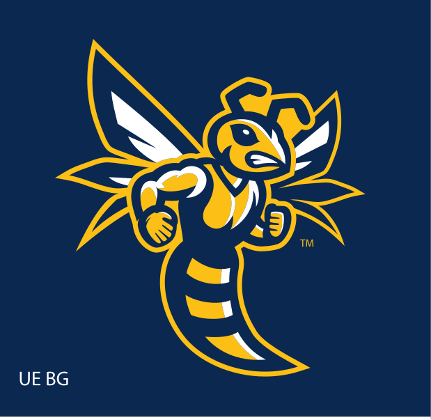 EH Wasp Icon, 2 color, blue BG variant, cell 7