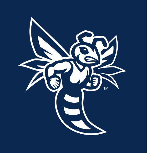 EH Wasp Icon, 1 color white, blue BG variant, cell 10