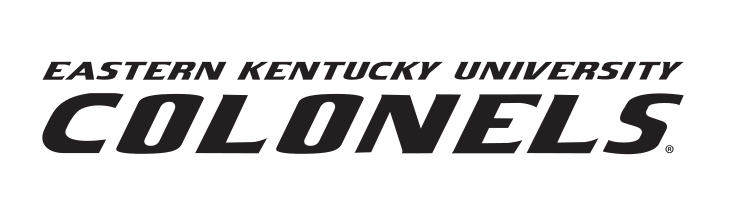 Eastern Kentucky University Colonels wordmark, black variant, cell 12