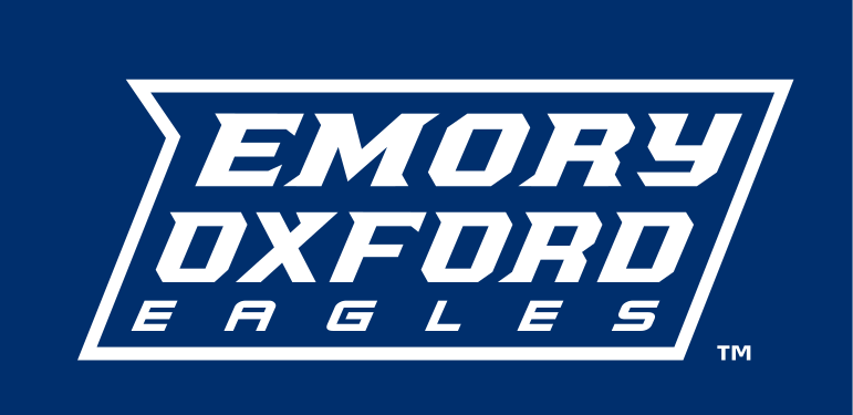 Emory Oxford Eagles parallelogram wordmark, reverse variant, cell 66
