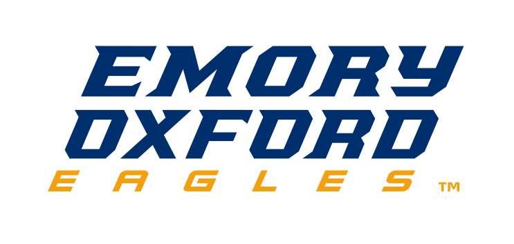Emory Oxford Eagles wordmark, full color variant, cell 68