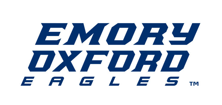 Emory Oxford Eagles wordmark, navy variant, cell 69