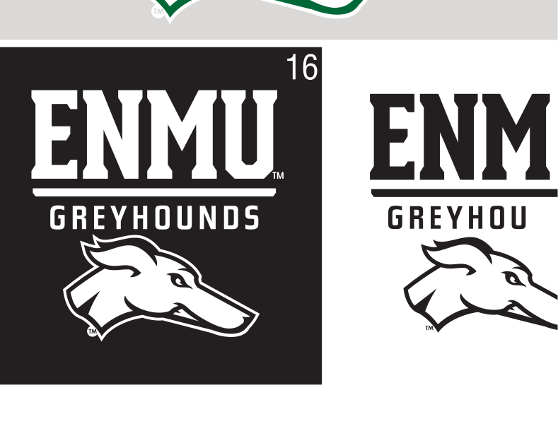 greyhound head, black/white variant, cell 4