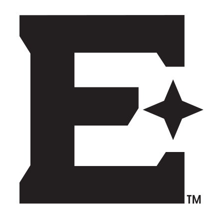 lettermark E, black on white variant, cell 65