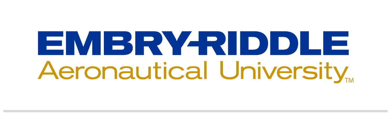 Embry-Riddle Aeronautical University wordmark, blue and gold variant, cell 1