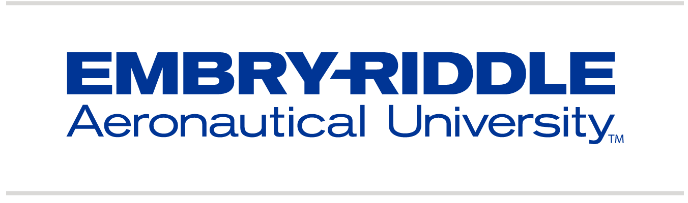 Embry-Riddle Aeronautical University wordmark, blue variant, cell 2