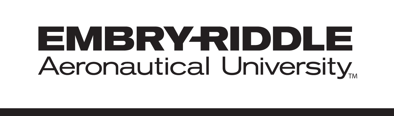 Embry-Riddle Aeronautical University wordmark, black variant, cell 4
