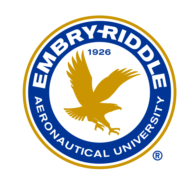 Embry-Riddle Aeronautical University seal, blue and gold variant, cell 6
