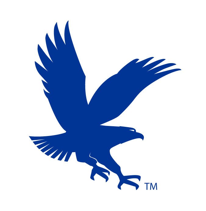 Embry-Riddle Aeronautical University eagle, blue variant, cell 10
