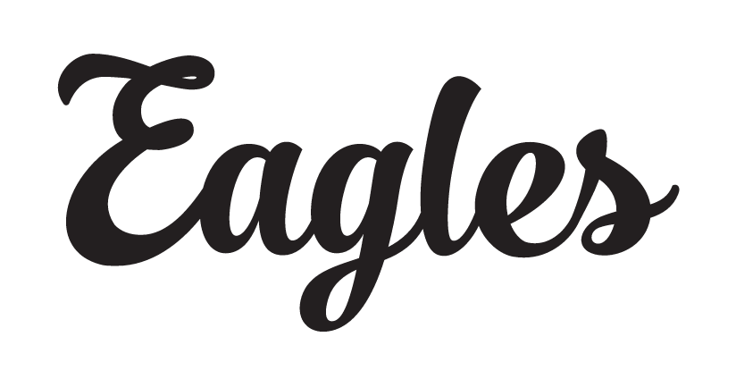 Eagles wordmark, black variant, cell 29