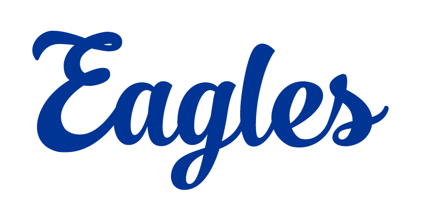 Eagles wordmark, blue variant, cell 30