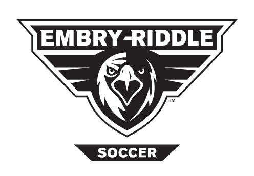 Embry-Riddle eagle head, black and white with 'SOCCER' text variant, cell 51