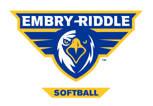 Embry-Riddle eagle head, full color with 'SOFTBALL' text variant, cell 53