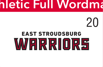 Athletic Full Wordmark, color on white variant, cell 20