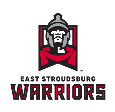 East Stroudsburg Warriors primary logo, full color on white variant, cell 2
